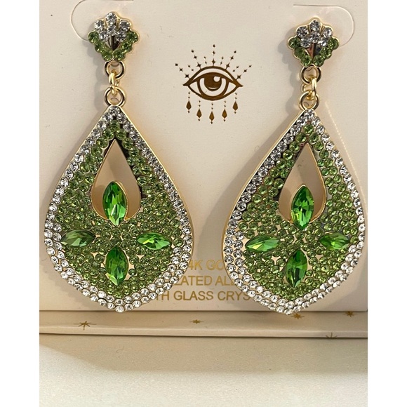 eye candy Jewelry - ❤️ NWT! Eye Candy 14k Gold Plated Crystal Earrings